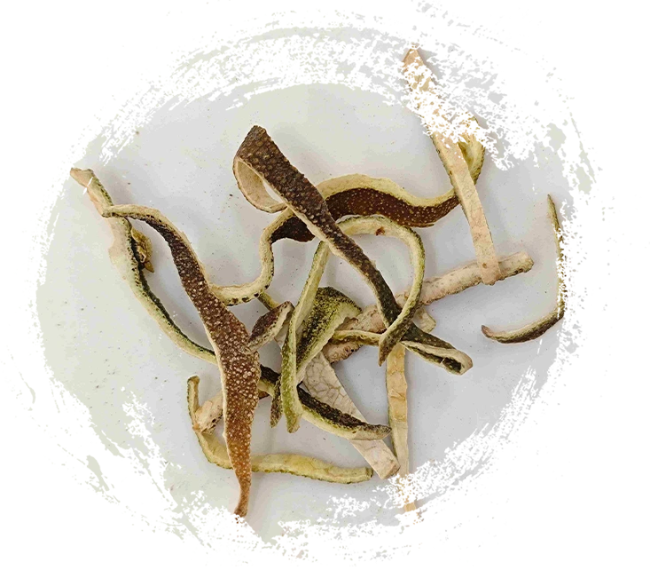 Casca de tangerina verde (qīng pí)